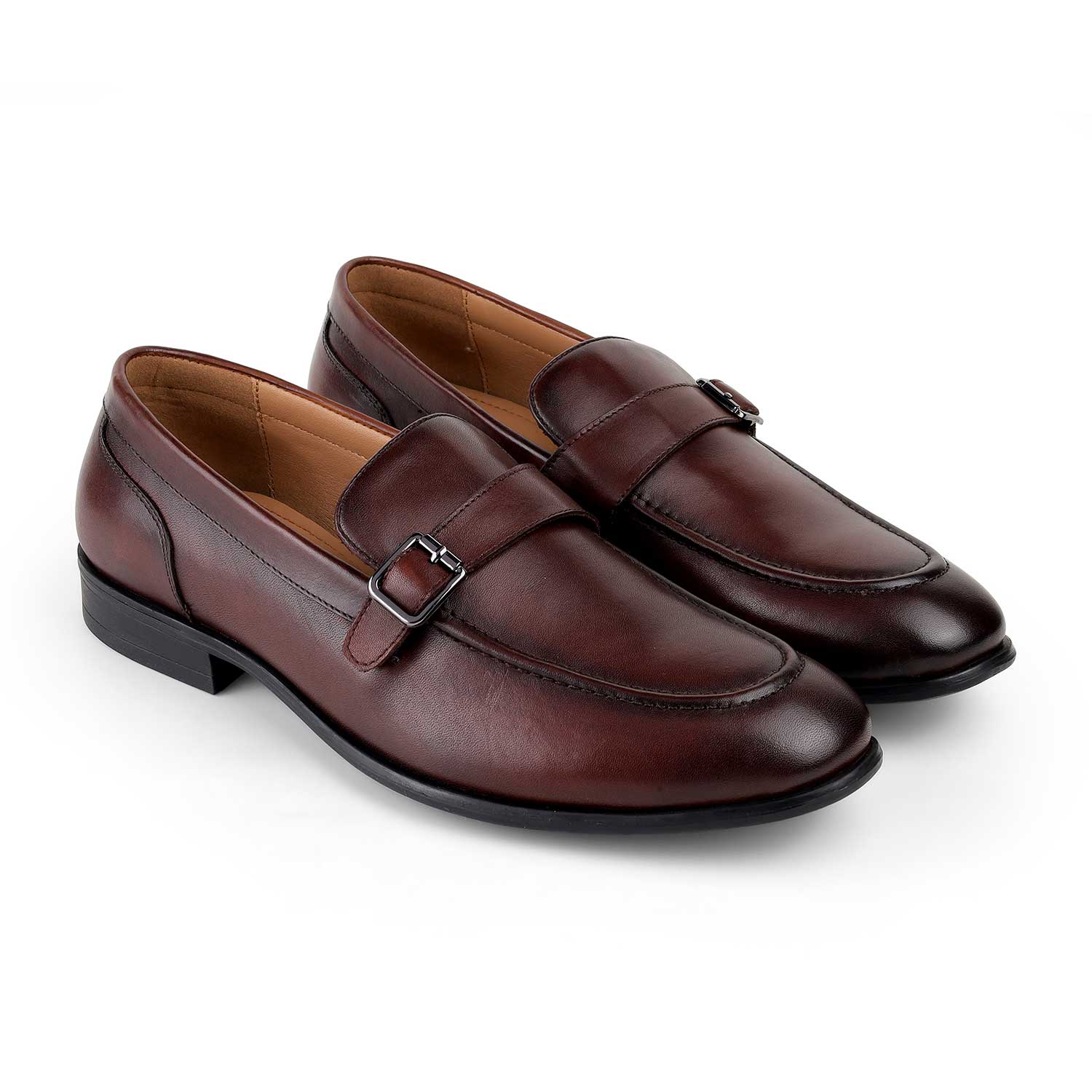 Tresmode Rocky Cognac Men's Leather Loafers