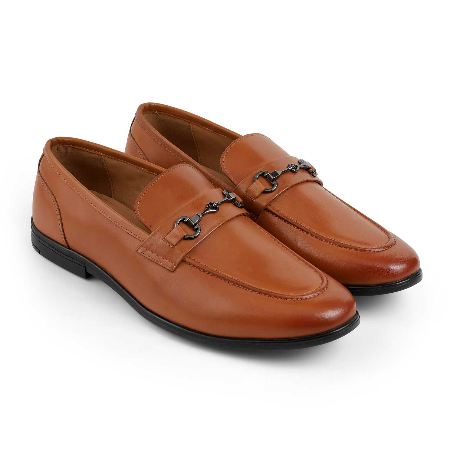 Tresmode Rope Tan Men's Leather Loafers
