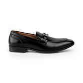 Tresmode Rovan Black Men's Leather Loafers