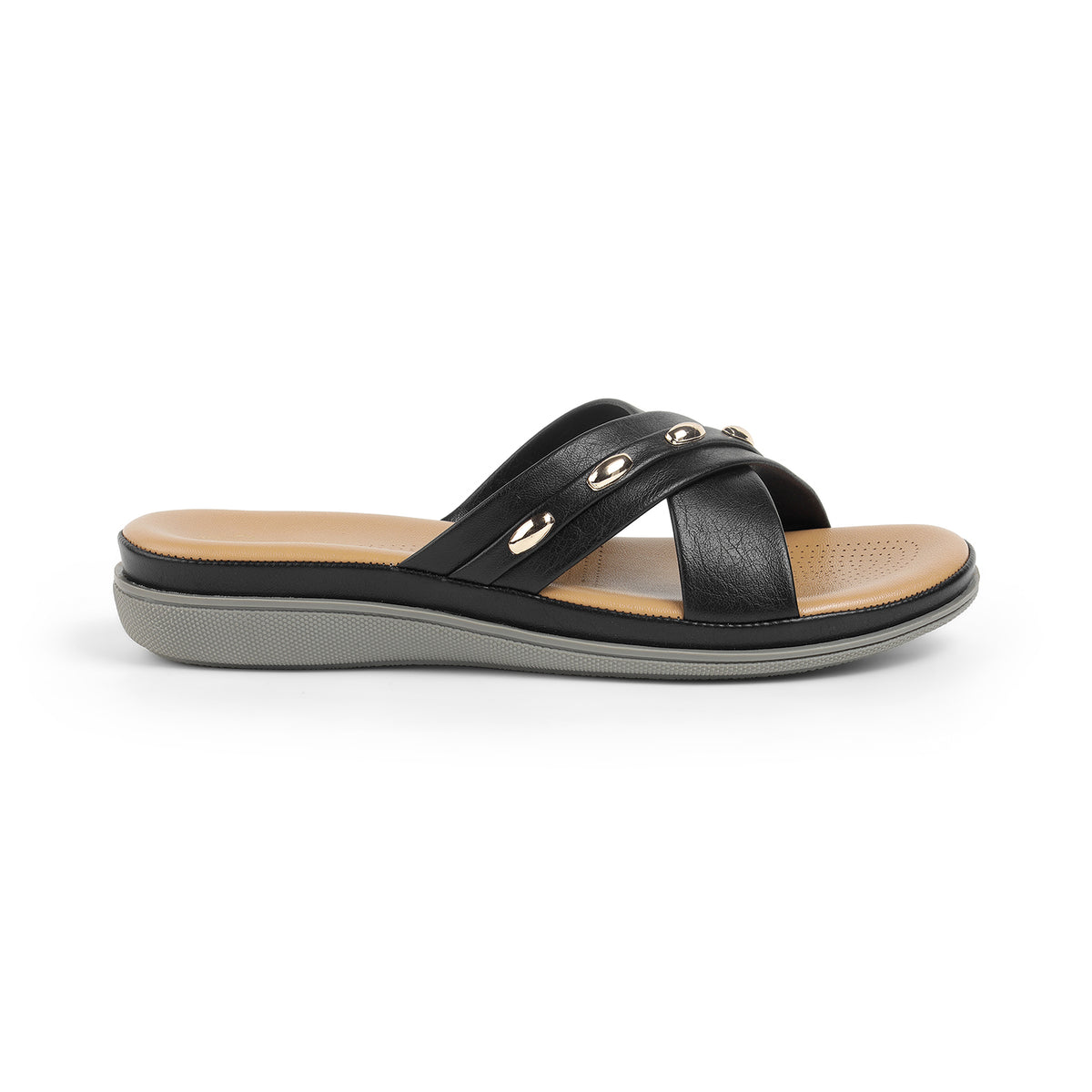 Tresmode Rovo Black Women's Dress Flats