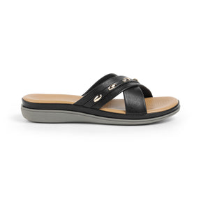 Tresmode Rovo Black Women's Dress Flats
