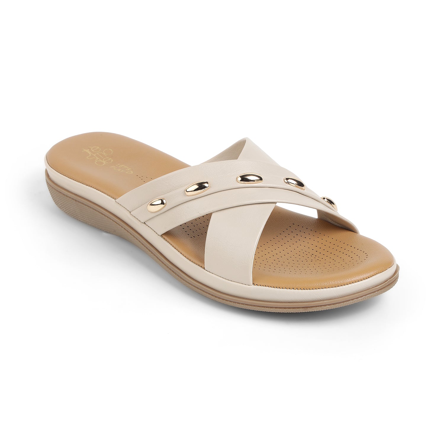 Tresmode Rovo Cream Women's Dress Flats