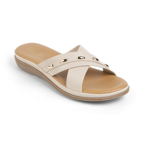 Tresmode Rovo Cream Women's Dress Flats