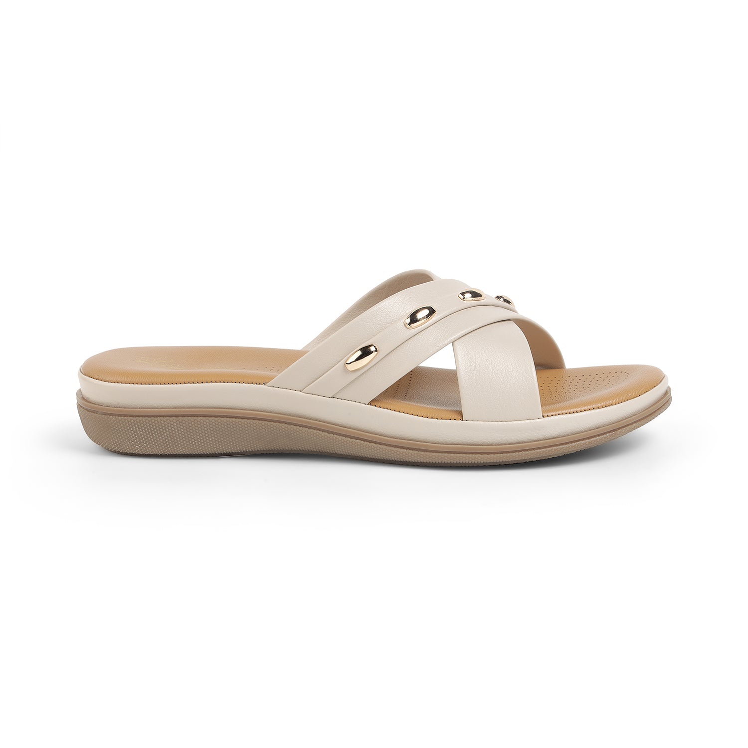 Tresmode Rovo Cream Women's Dress Flats