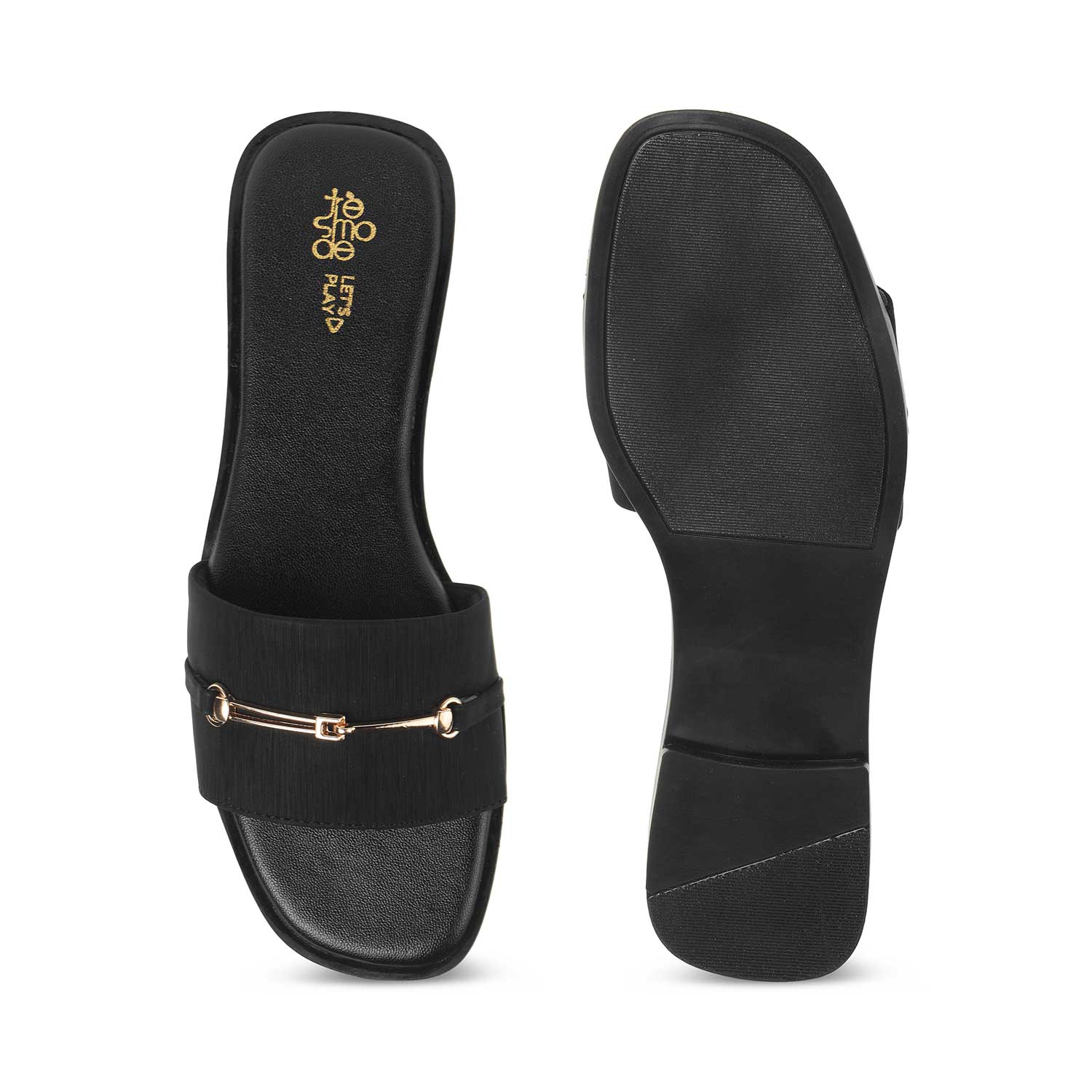 Tresmode Royalty Black Women's Dress Flats