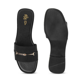 Tresmode Royalty Black Women's Dress Flats