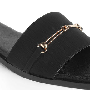Tresmode Royalty Black Women's Dress Flats