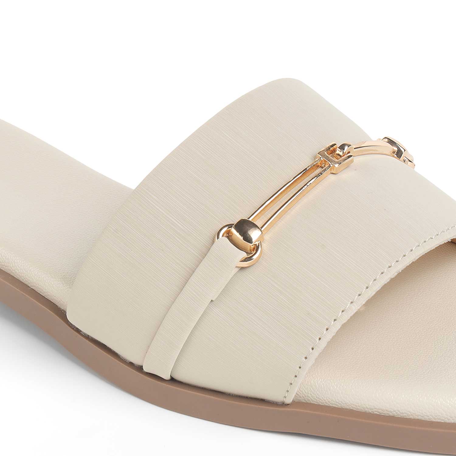 Tresmode Royalty Cream Women's Dress Flats
