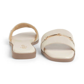 Tresmode Royalty Cream Women's Dress Flats