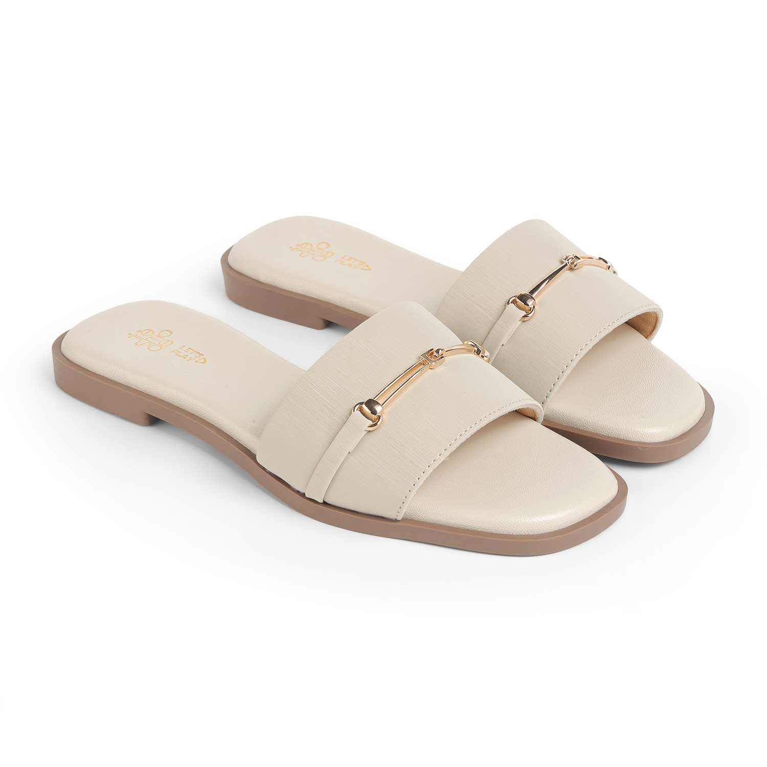 Tresmode Royalty Cream Women's Dress Flats