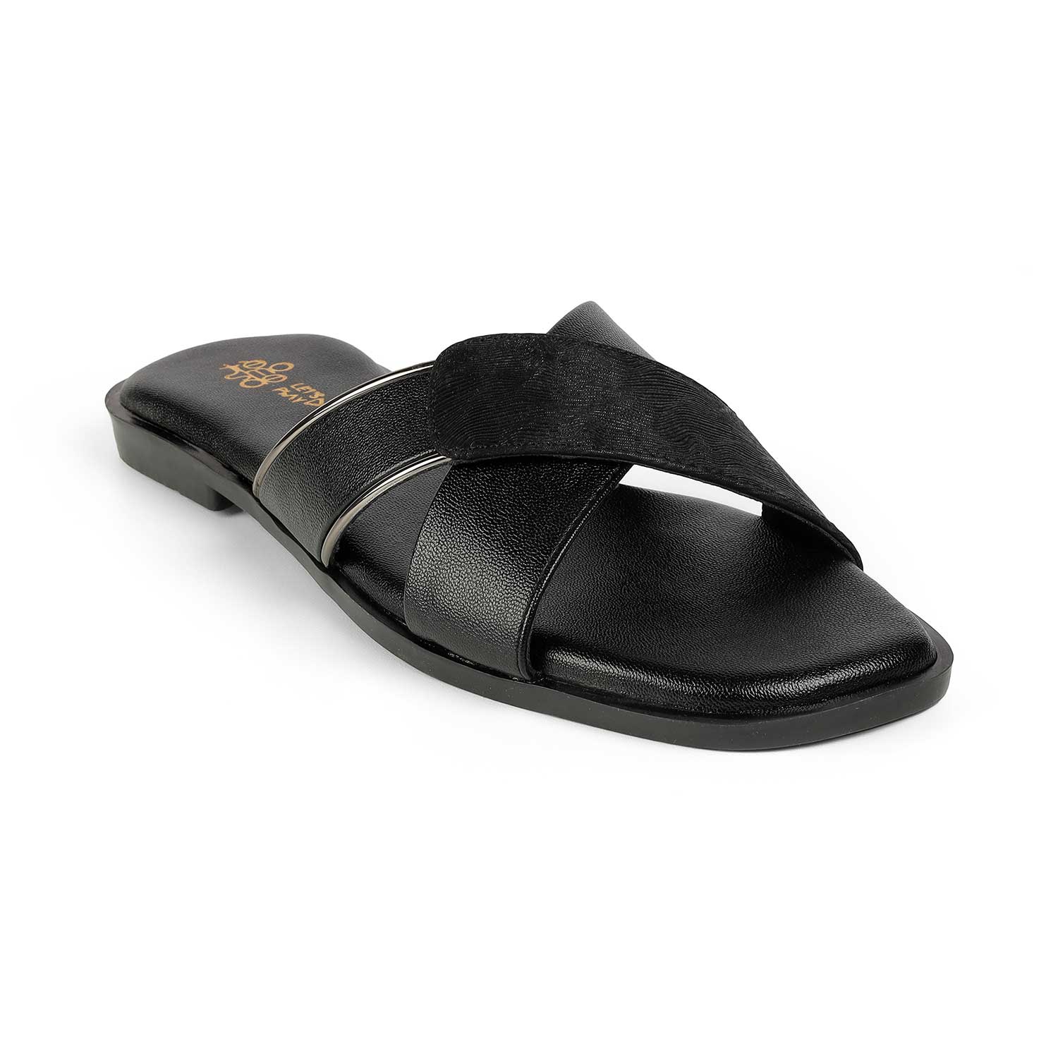 Tresmode Rujo Black Women's Dress Flats