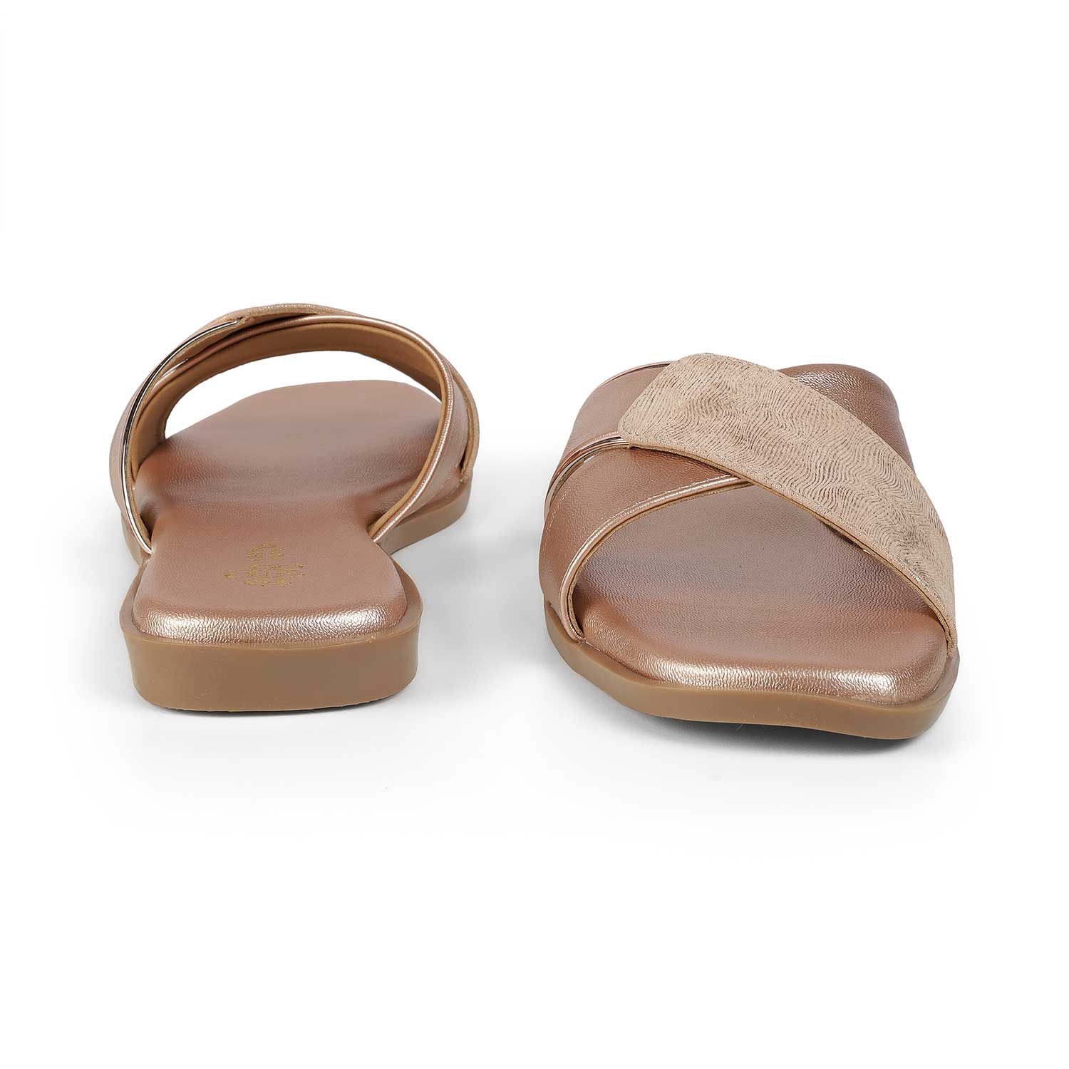 Tresmode Rujo Champagne Women's Dress Flats