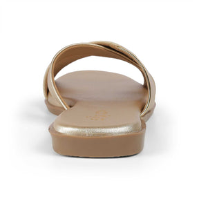 Tresmode Rujo Gold Women's Dress Flats