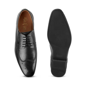 Tresmode Sanderb Black Men's Oxford Lace Ups
