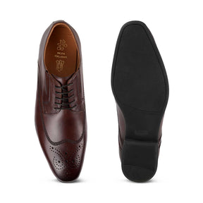 Tresmode Sanderb Brown Men's Oxford Lace Ups