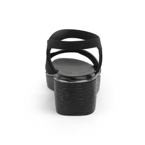 Tresmode Sandro Black Women's Dress Wedge Sandals