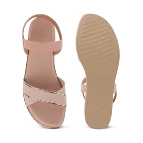 Tresmode Sandro Pink Women's Dress Wedge Sandals
