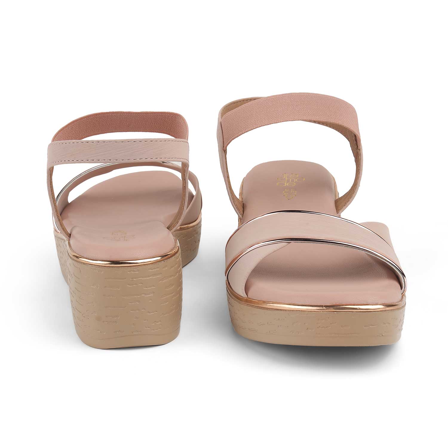 Tresmode Sandro Pink Women's Dress Wedge Sandals