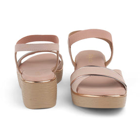 Tresmode Sandro Pink Women's Dress Wedge Sandals