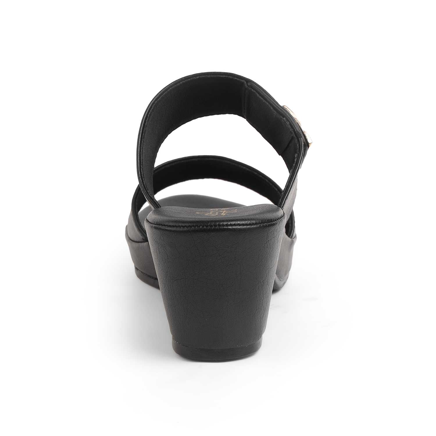 Tresmode Sesto Black Women's Dress Block Heel Sandals