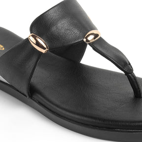 Tresmode Silvia Black Women's Dress Flats