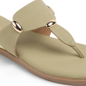 Tresmode Silvia Green Women's Dress Flats