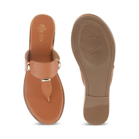 Tresmode Silvia Tan Women's Dress Flats