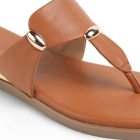 Tresmode Silvia Tan Women's Dress Flats