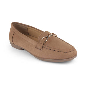 Tresmode Sliuck Beige Women's Dress Loafers