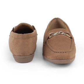 Tresmode Sliuck Beige Women's Dress Loafers
