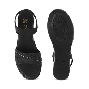 Tresmode Snadel Black Women's Dress Flats