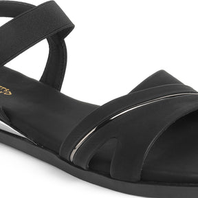 Tresmode Snadel Black Women's Dress Flats