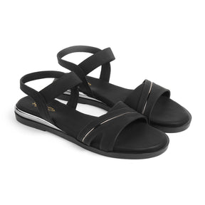Tresmode Snadel Black Women's Dress Flats