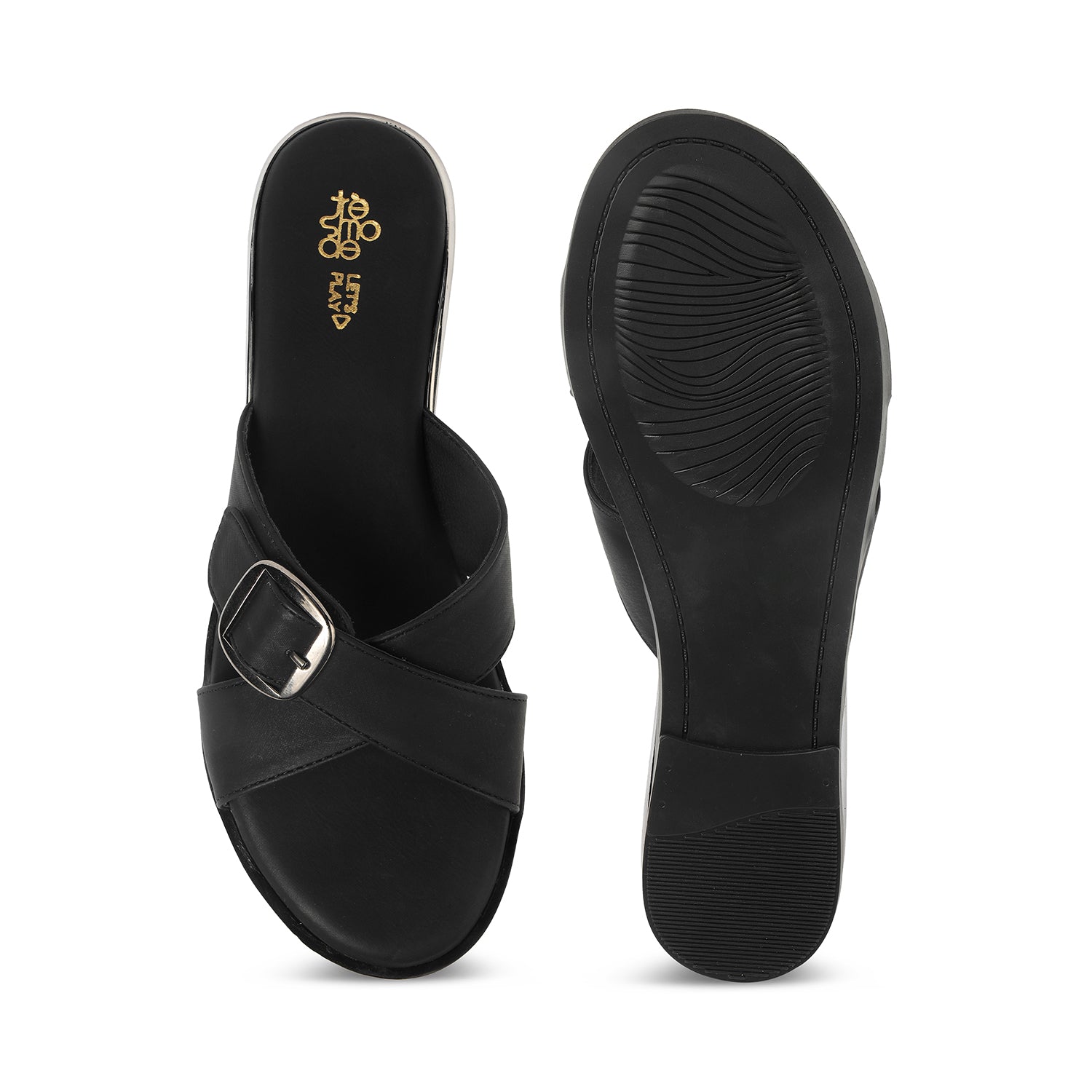 Tresmode Sochen Black Women's Dress Flats
