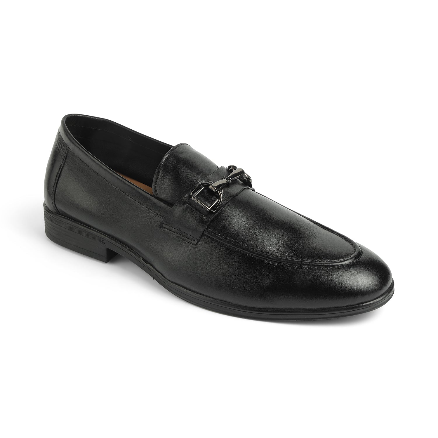 Tresmode Soco Black Men's Leather Loafers