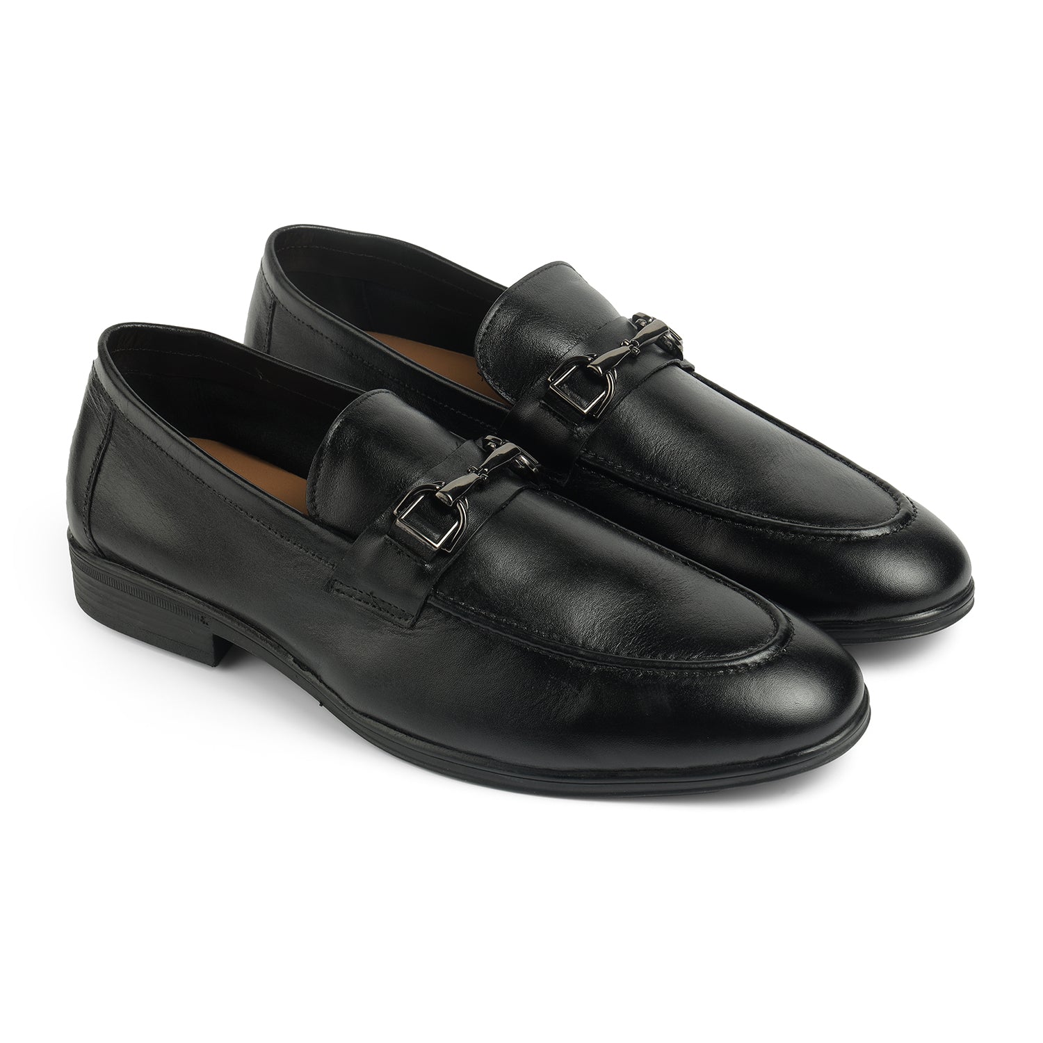 Tresmode Soco Black Men's Leather Loafers