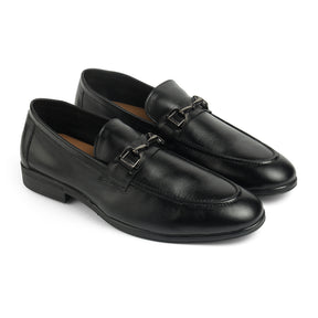 Tresmode Soco Black Men's Leather Loafers