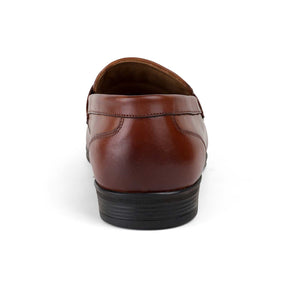 Tresmode Soti Tan Men's Leather Tassel Loafers