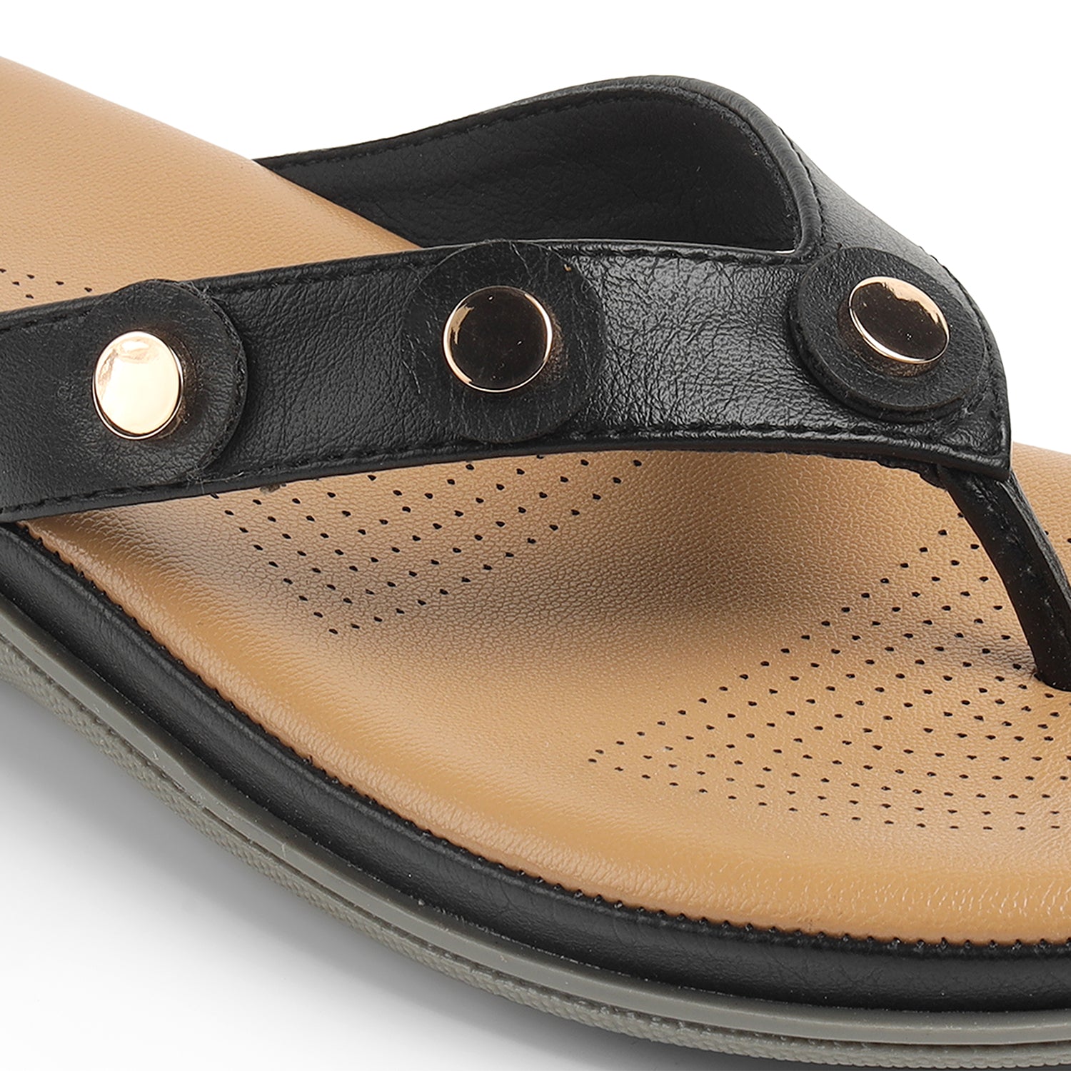 Tresmode Stu Black Women's Casual Platform Flats