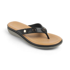 Tresmode Stu Black Women's Casual Platform Flats