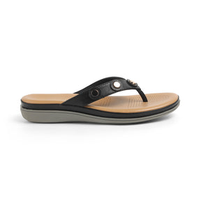 Tresmode Stu Black Women's Casual Platform Flats