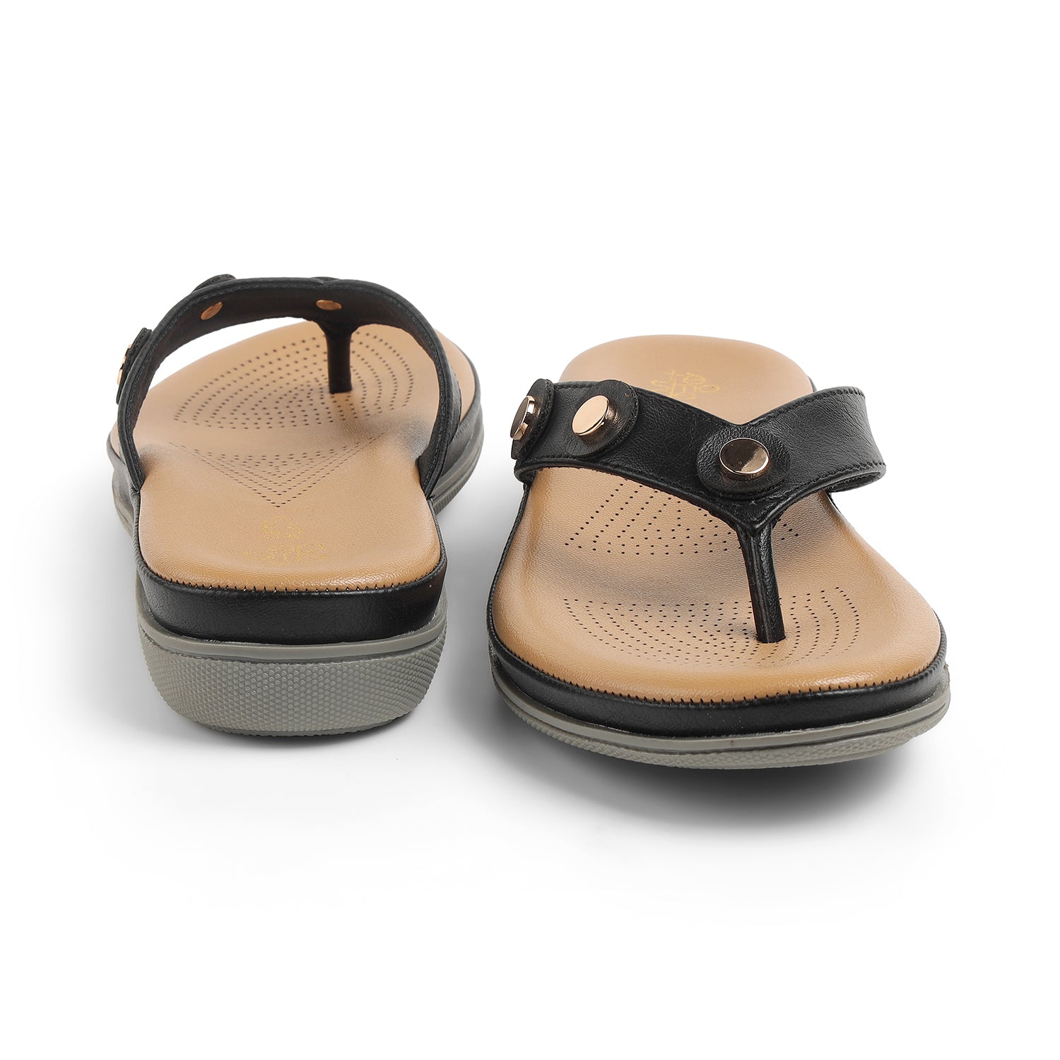 Tresmode Stu Black Women's Casual Platform Flats