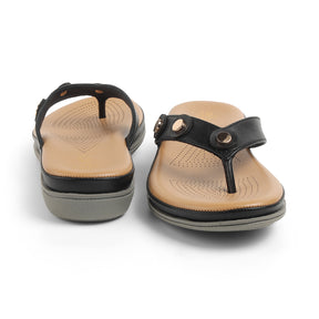 Tresmode Stu Black Women's Casual Platform Flats