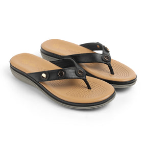 Tresmode Stu Black Women's Casual Platform Flats