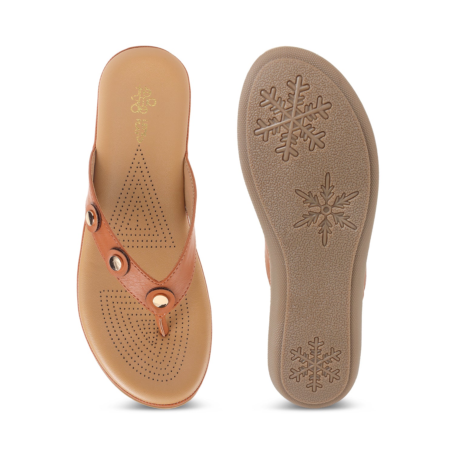 Tresmode Stu Tan Women's Casual Platform Flats