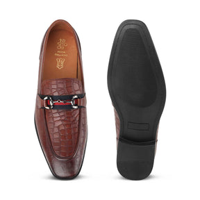 Tresmode Swed Tan Men's Leather Loafers