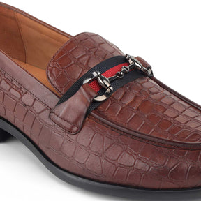 Tresmode Swed Tan Men's Leather Loafers