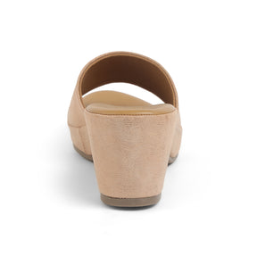 Tresmode Swer Champagne Women's Dress Block Heel Sandals