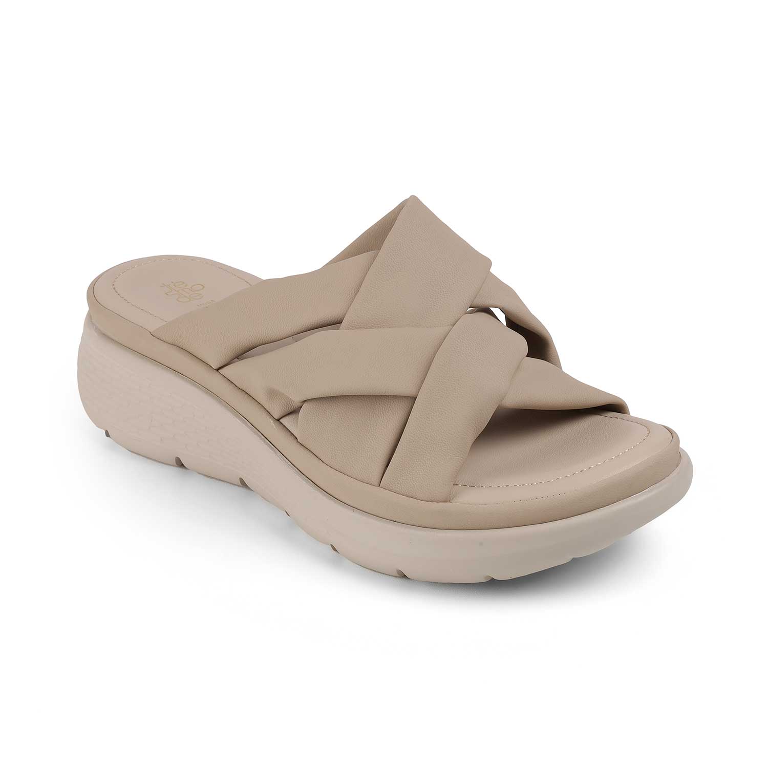 Tresmode Wish Beige Women's Casual Wedge Sandals
