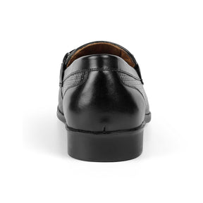 Tresmode Xavier Black Men's Leather Loafers